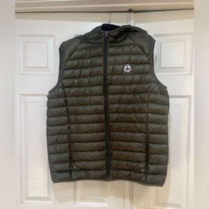 JOTT Tom Down Vest Olive Green Puffer Jacket Sleeveless 90% Down women size 5XL